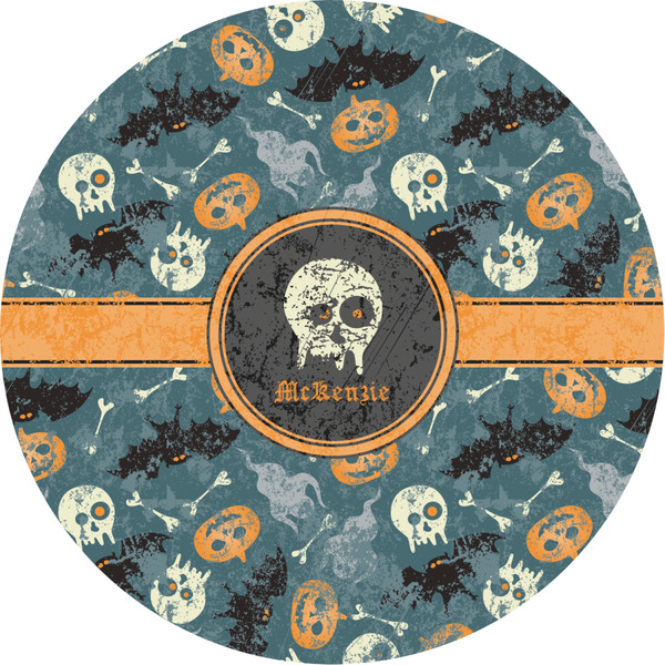 Custom Vintage / Grunge Halloween Multipurpose Round Labels - 2" (Personalized)