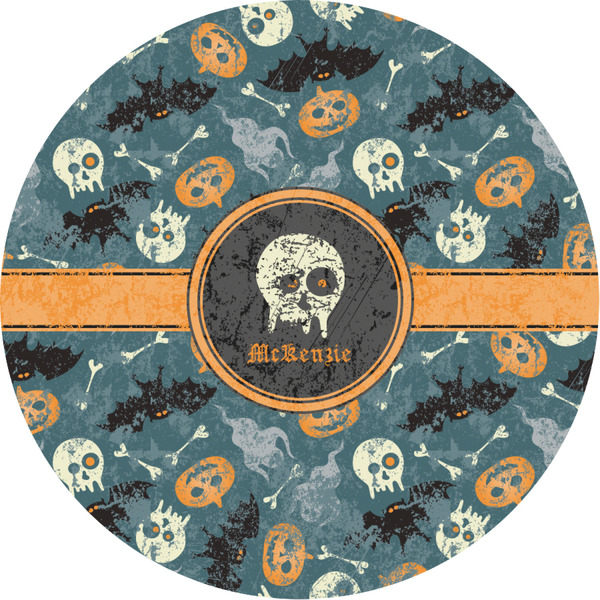 Custom Vintage / Grunge Halloween Multipurpose Round Labels - 3" (Personalized)