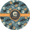 Vintage / Grunge Halloween 3" Multipurpose Round Labels - Single Sticker