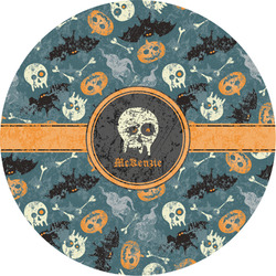 Vintage / Grunge Halloween Multipurpose Round Labels - 5" (Personalized)