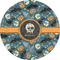 Vintage / Grunge Halloween 5" Multipurpose Round Label - Single Sticker