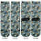 Vintage / Grunge Halloween Adult Crew Socks - Double Pair - Front and Back - Apvl