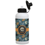 Vintage / Grunge Halloween Water Bottles - Aluminum - 20 oz - White (Personalized)