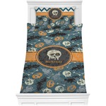 Vintage / Grunge Halloween Comforter Set - Twin (Personalized)