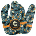 Vintage / Grunge Halloween Baby Bib w/ Name or Text