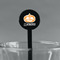 Vintage / Grunge Halloween Black Plastic 7" Stir Stick - Round - Main