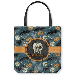 Vintage / Grunge Halloween Canvas Tote Bag - Large - 18"x18" (Personalized)