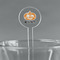 Vintage / Grunge Halloween Clear Plastic 7" Stir Stick - Round - Main