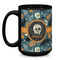 Vintage / Grunge Halloween Coffee Mug - 15 oz - Black