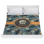 Vintage / Grunge Halloween Comforter - King (Personalized)