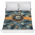 Vintage / Grunge Halloween Comforter - Full / Queen (Personalized)