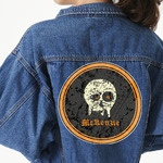 Vintage / Grunge Halloween Twill Iron On Patch - Custom Shape - 3XL - Set of 4 (Personalized)