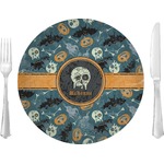 Vintage / Grunge Halloween 10" Glass Lunch / Dinner Plates - Single or Set (Personalized)