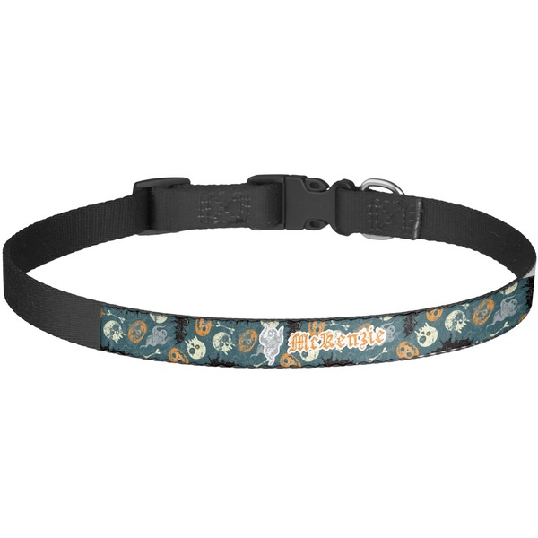 Custom Vintage / Grunge Halloween Dog Collar - Large (Personalized)