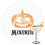 Vintage / Grunge Halloween Printed Drink Topper - 3.5" (Personalized)