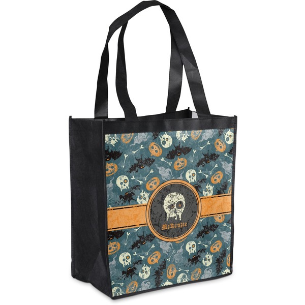 Custom Vintage / Grunge Halloween Grocery Bag (Personalized)