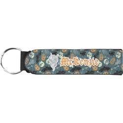 Vintage / Grunge Halloween Neoprene Keychain Fob (Personalized)