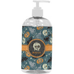 Vintage / Grunge Halloween Plastic Soap / Lotion Dispenser (16 oz - Large - White) (Personalized)