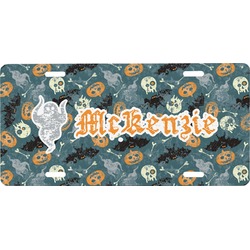 Vintage / Grunge Halloween Front License Plate (Personalized)