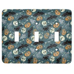 Vintage / Grunge Halloween Light Switch Cover (3 Toggle Plate)