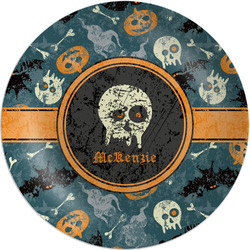 Vintage / Grunge Halloween Melamine Plate (Personalized)