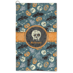 Vintage / Grunge Halloween Microfiber Golf Towel - Large (Personalized)