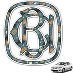 Vintage / Grunge Halloween Monogram Car Decal (Personalized)