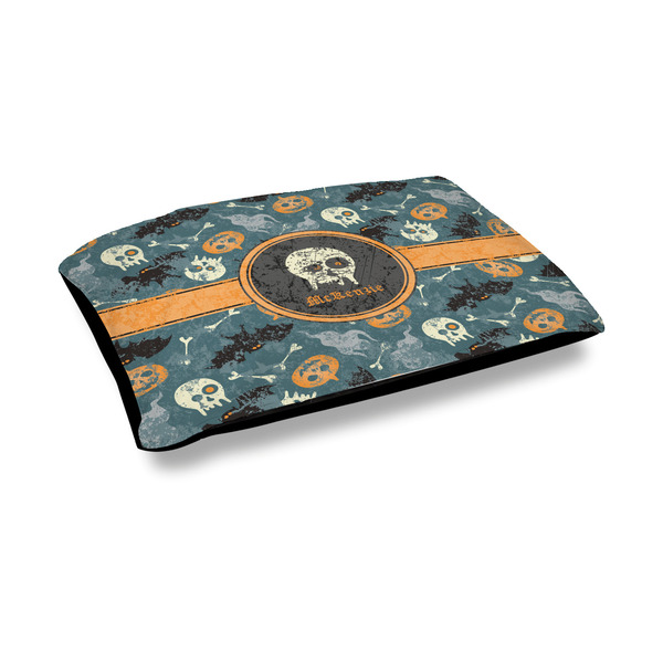 Custom Vintage / Grunge Halloween Outdoor Dog Bed - Medium (Personalized)