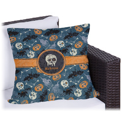 Vintage / Grunge Halloween Outdoor Pillow - 20" (Personalized)
