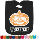 Vintage / Grunge Halloween Cotton Baby Bib (Personalized)