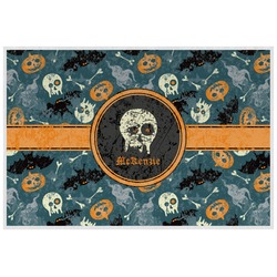 Vintage / Grunge Halloween Laminated Placemat w/ Name or Text