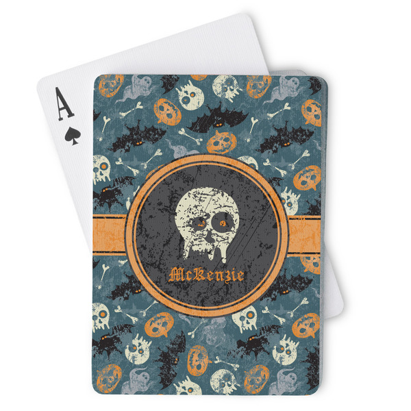 Custom Vintage / Grunge Halloween Playing Cards (Personalized)