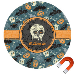 Vintage / Grunge Halloween Car Magnet (Personalized)