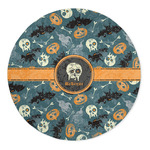 Vintage / Grunge Halloween 5' Round Indoor Area Rug (Personalized)