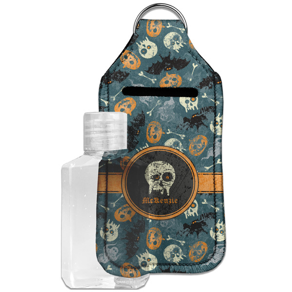 Custom Vintage / Grunge Halloween Hand Sanitizer & Keychain Holder - Large (Personalized)