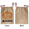 Vintage / Grunge Halloween Santa Bag - Approval - Front