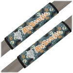 Vintage / Grunge Halloween Seat Belt Covers (Set of 2) (Personalized)