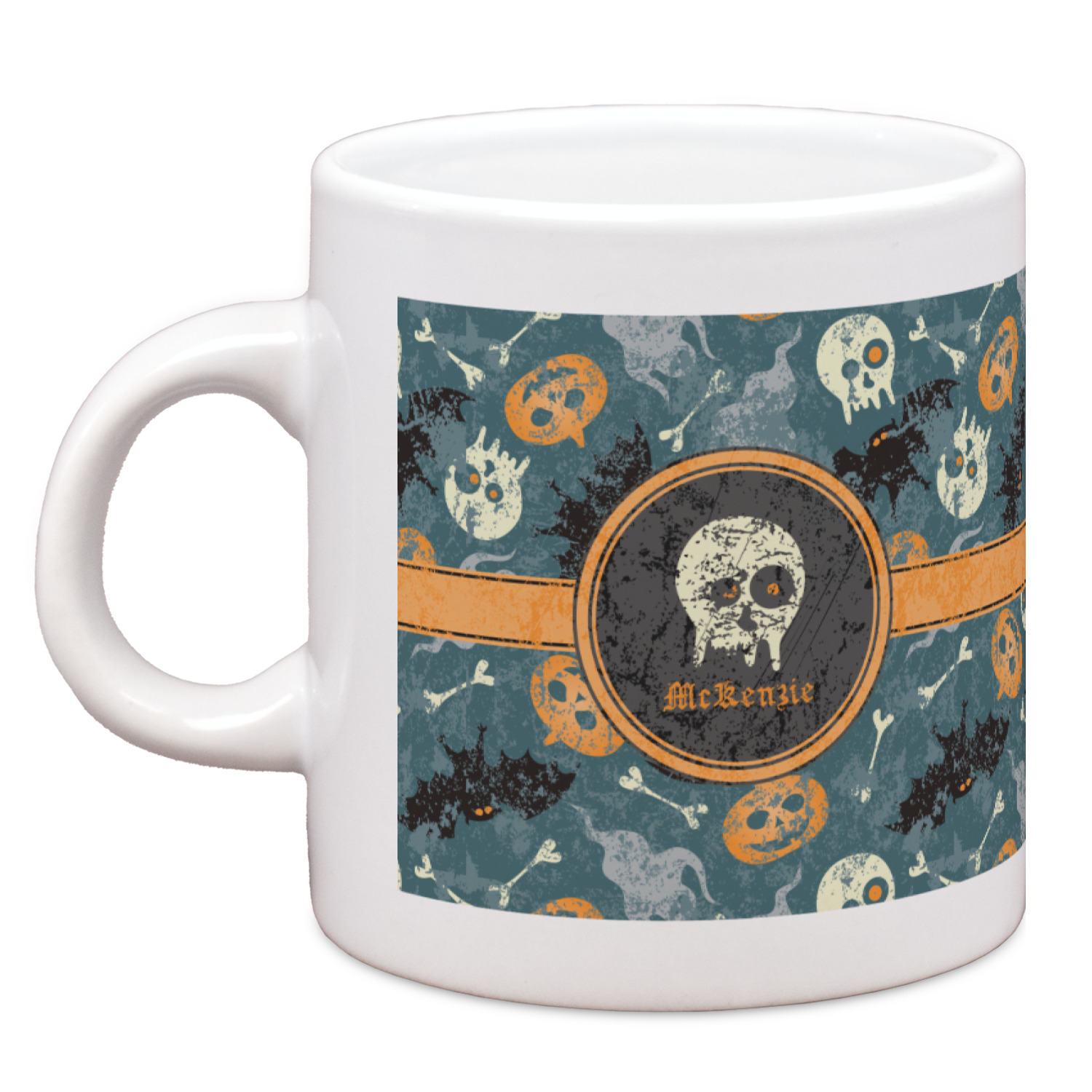 Halloween mug and authentic espresso set