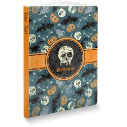 Vintage / Grunge Halloween Softbound Notebook - 7.25" x 10" (Personalized)