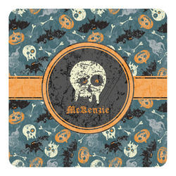 Vintage / Grunge Halloween Square Decal - XLarge (Personalized)