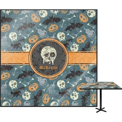 Vintage / Grunge Halloween Square Table Top - 24" (Personalized)
