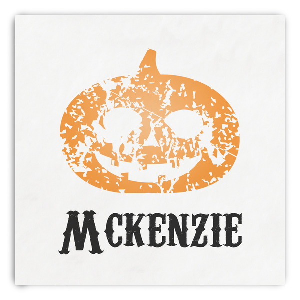 Custom Vintage / Grunge Halloween Paper Dinner Napkins (Personalized)