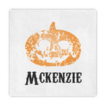 Vintage / Grunge Halloween Decorative Paper Napkins (Personalized)