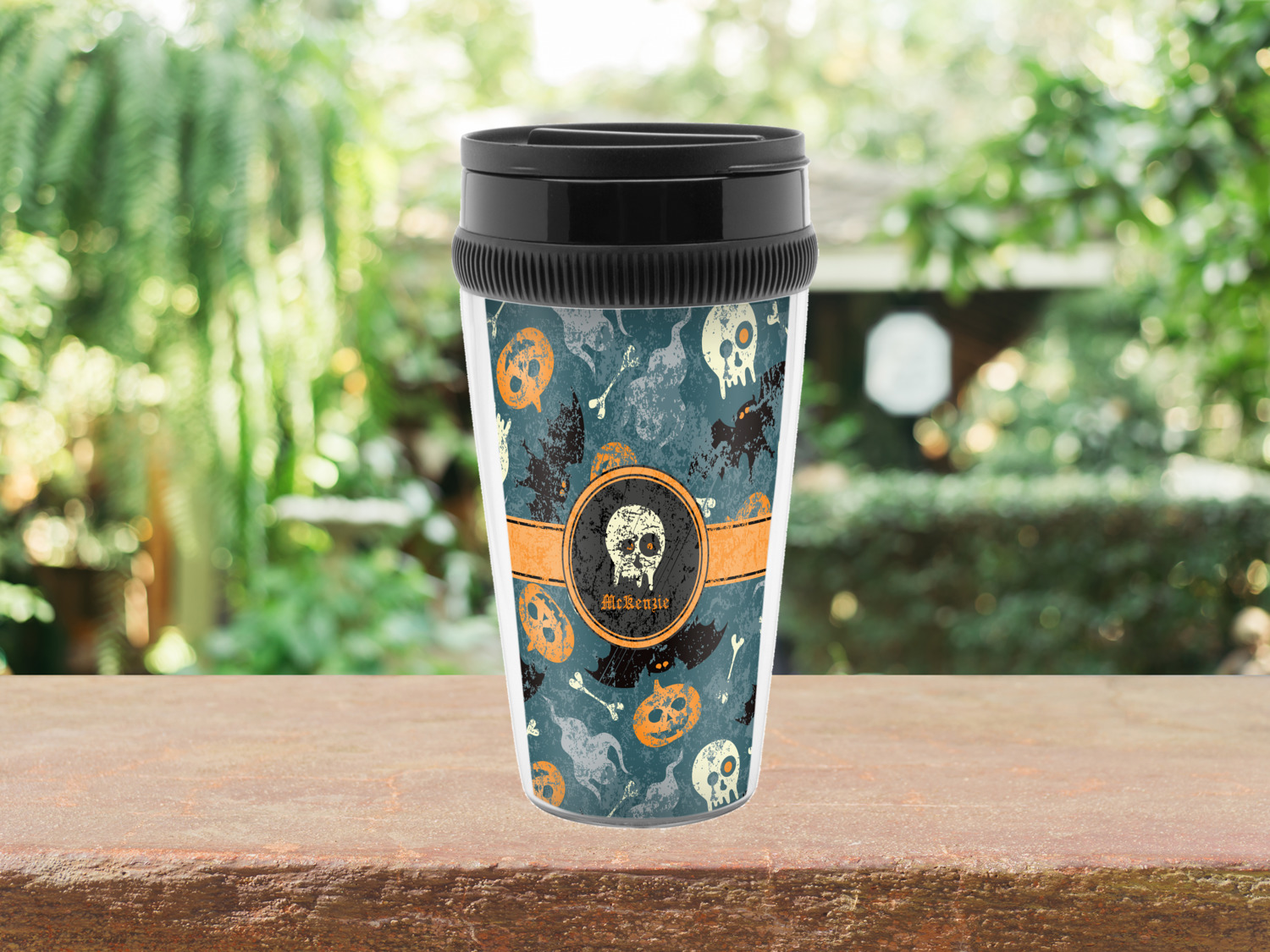 Ghost Personalized Halloween Acrylic Double Wall Tumbler