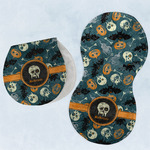 Vintage / Grunge Halloween Burp Pads - Velour - Set of 2 w/ Name or Text