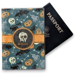 Vintage / Grunge Halloween Vinyl Passport Holder (Personalized)