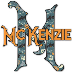 Vintage / Grunge Halloween Name & Initial Decal - Up to 18"x18" (Personalized)