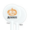 Vintage / Grunge Halloween White Plastic 5.5" Stir Stick - Single Sided - Round - Front & Back