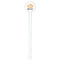 Vintage / Grunge Halloween White Plastic 7" Stir Stick - Round - Single Stick