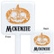 Vintage / Grunge Halloween White Plastic Stir Stick - Double Sided - Approval